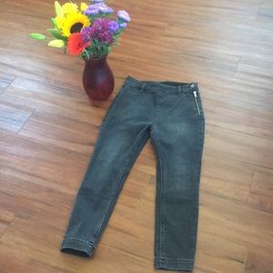 Anthropology  side Zip skinny jeans